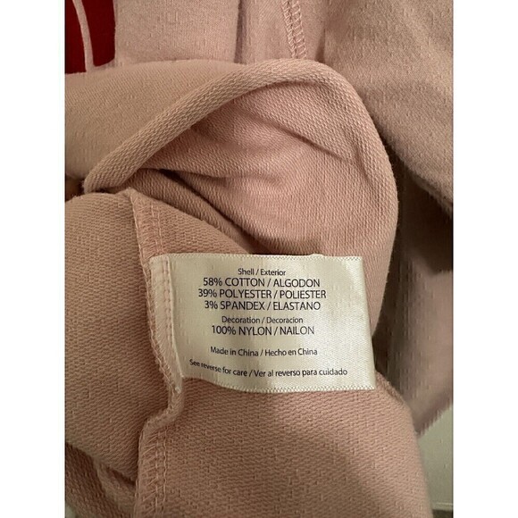 Wildfox Sweater Size Large Womens Long Sleeve Pink Coffee & Sunshine Spell Out - Picture 4 of 4